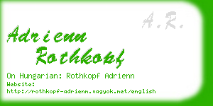adrienn rothkopf business card